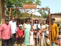 Game donated to school childrens at Takechiwadi